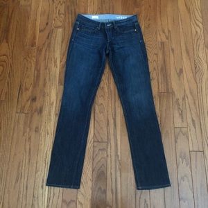 Gap real straight jeans. Long length